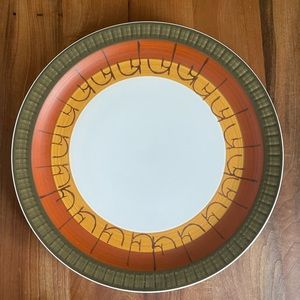 Vintage Groovy Casual Ceram "Galaxy" Stoneware 12" Platter MCM Made in Japan
